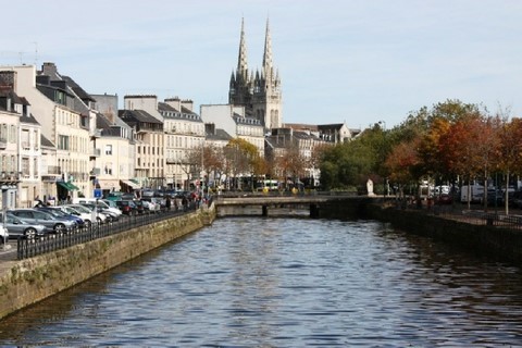 L'Odet & la cathédrale de Quimper L'Odet & la cathédrale de Quimper